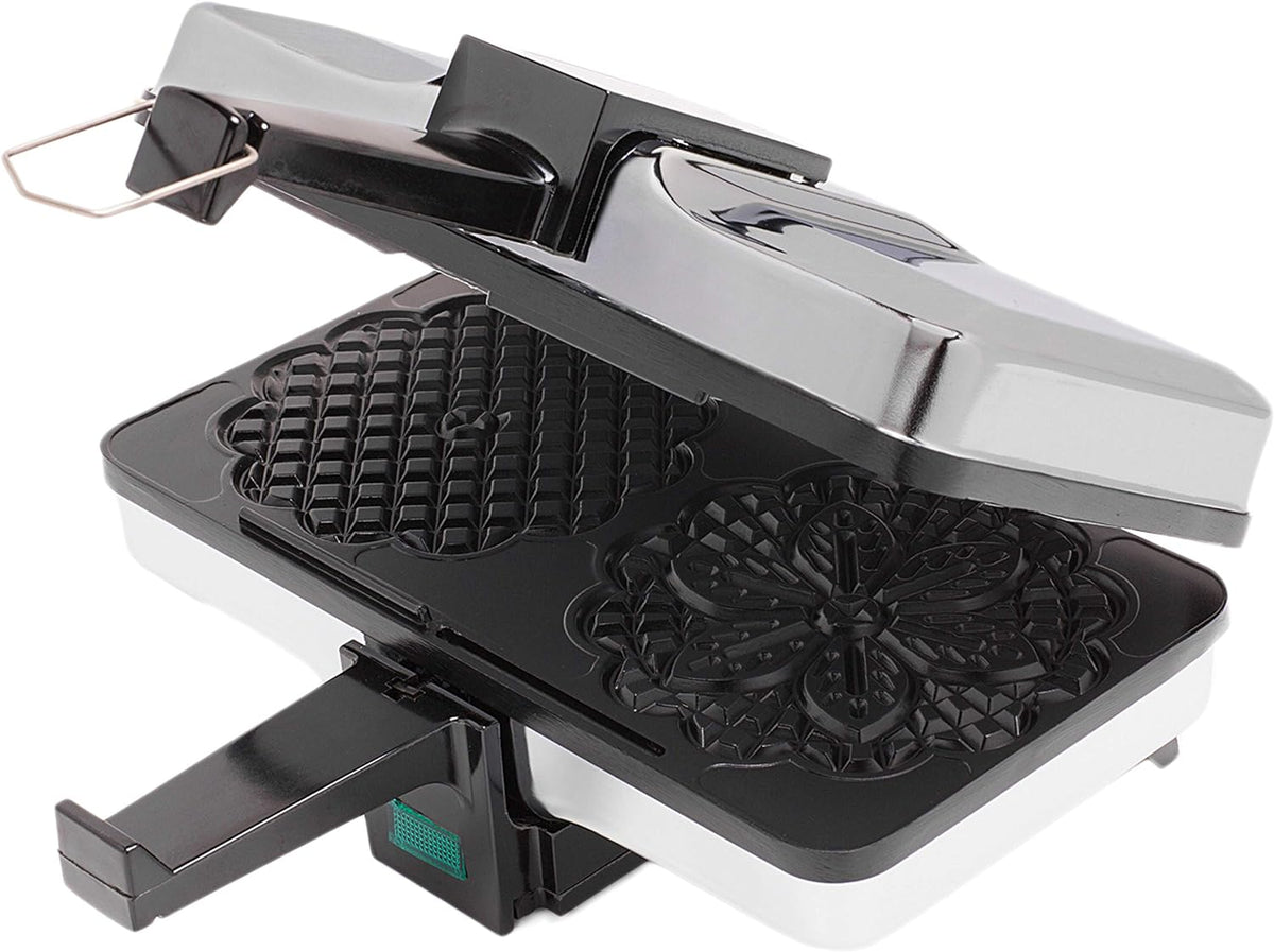 CucinaPro Pizzelle Maker, Non-Stick Electric Baker, Make Two 5-Inch Cookies