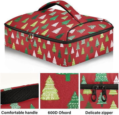 Casserole Carriers for Hot or Cold Food Reusable Casserole Dish Carrier Insulated Thermal Large Capacity Durable Perfect for Party Camping Family Gatherings Yellow Fish - Colors A