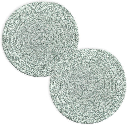 Trivets for Hot Dishes, Pots and Pans, 8 Inches Hot Pads 5 Pcs, Pot Holders for Kitchen, Heat Resistant Mat Protect Counter, Coasters Set Home Essentials Farmhouse Decor (Brown)