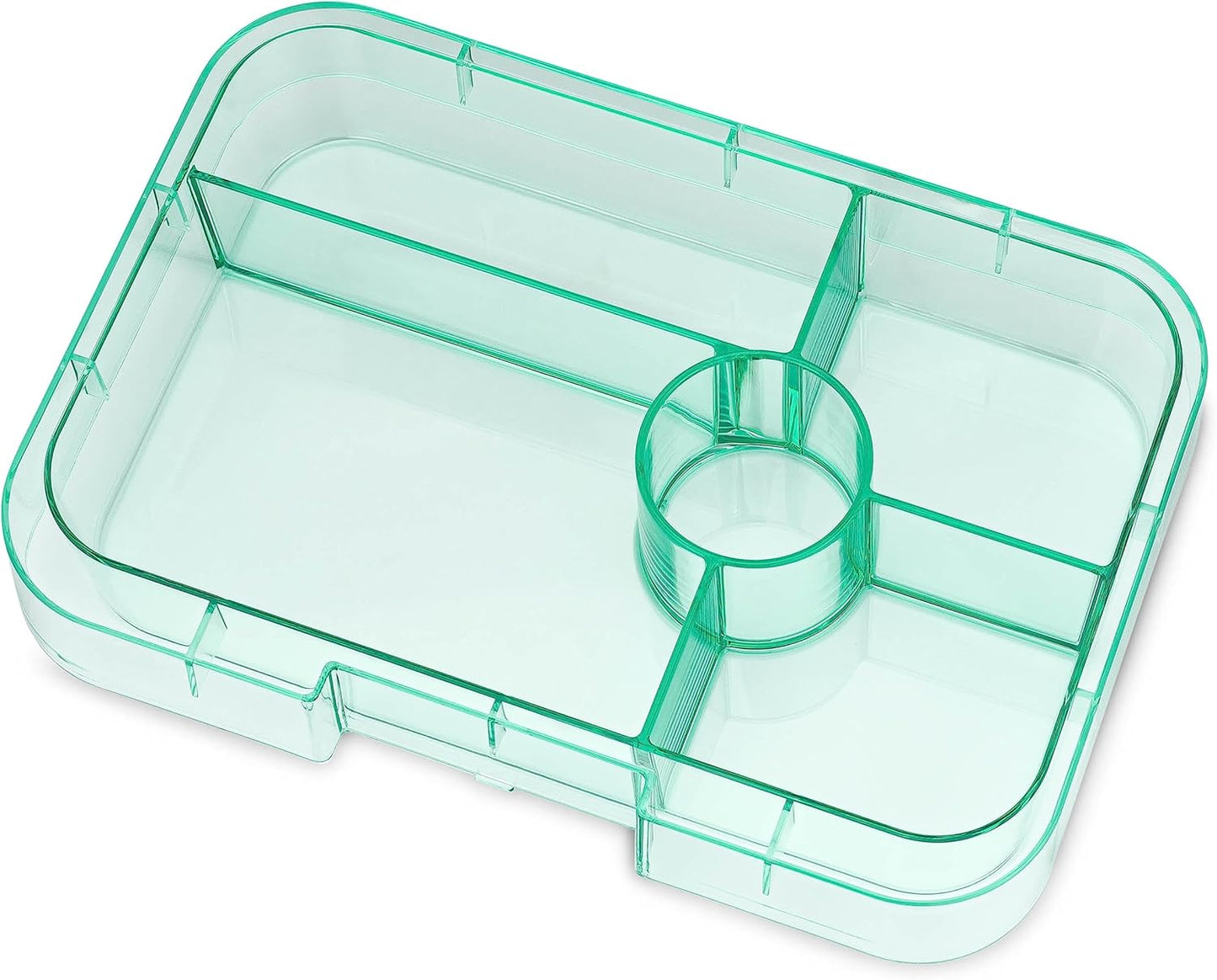 Yumbox Tapas Leakproof Bento Box, 5 Compartments, Antibes Blue | Large Capacity Design | Removable Compartment Tray | Easy-Open Single Latch | Ideal for Teens & Adults | Dishwasher-Safe Tray