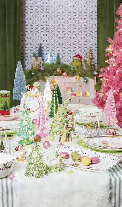 Lenox 898096 Merry Grinchmas Chip & Dip Bowl, Christmas Dishes, Festive Holiday Serveware