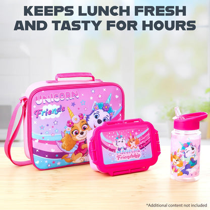 Get Trend SpongeBob Squarepants Water Bottle Lunch Box Lunch Bag Kids Set 3 Pcs Insulated Snack Bag for School Travel Gifts for Kids (Blue SpongeBob)
