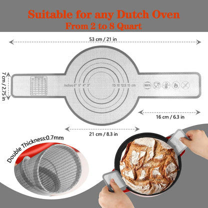 UBeesize Oversize Silicone Baking Mat, 23.6x31.5 Inch Non Stick Pastry Mat with Measurements, XXL Large Nonslip Counter Mat, Fondant/Pie Crust Mat for Making Cookies Macarons Bread Baking Supplies