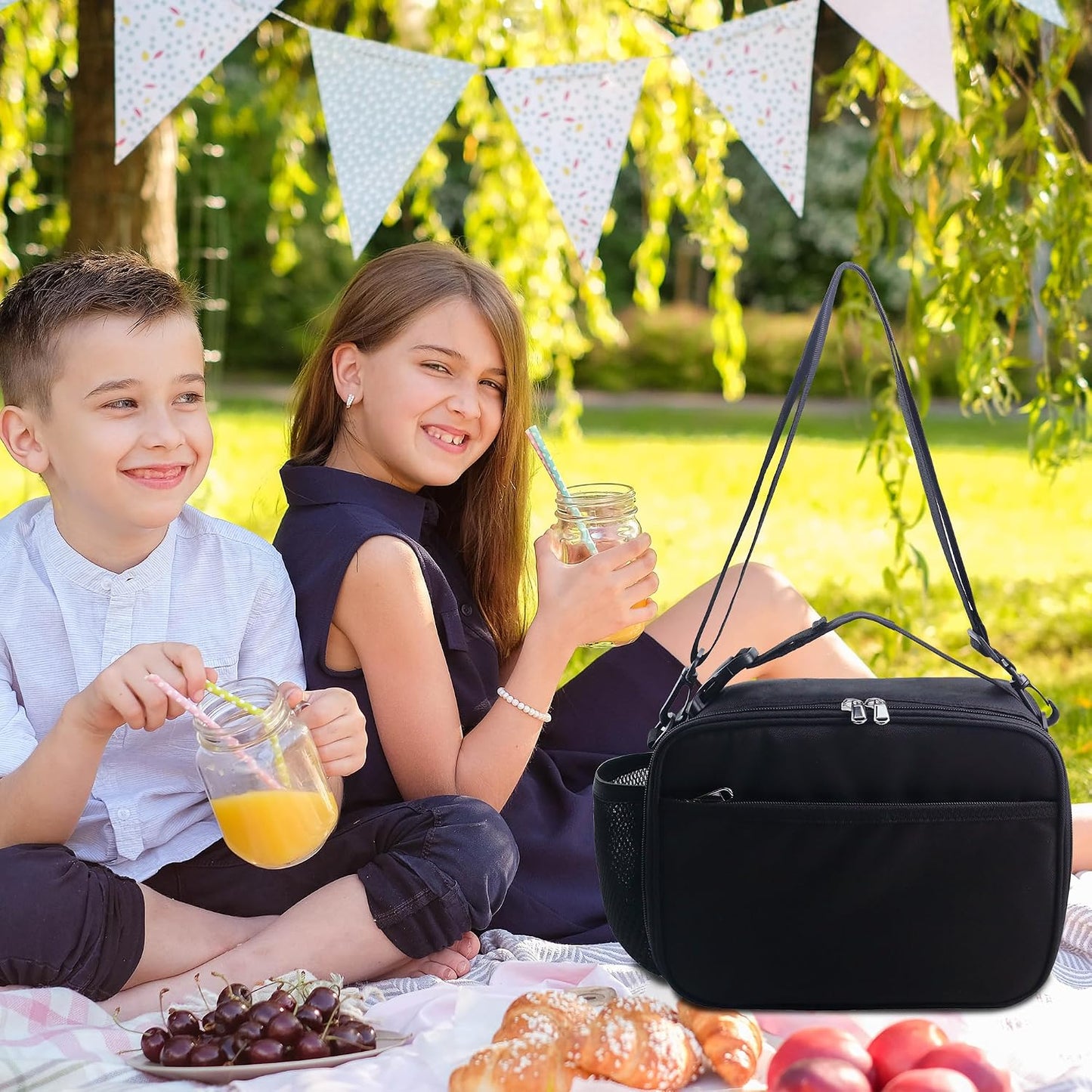 RLGPBON Kids Lunch Bag,Insulated Lunch Box for Girls,Lunch Bag Toddler Teen,School Daycare Cute Travel bags