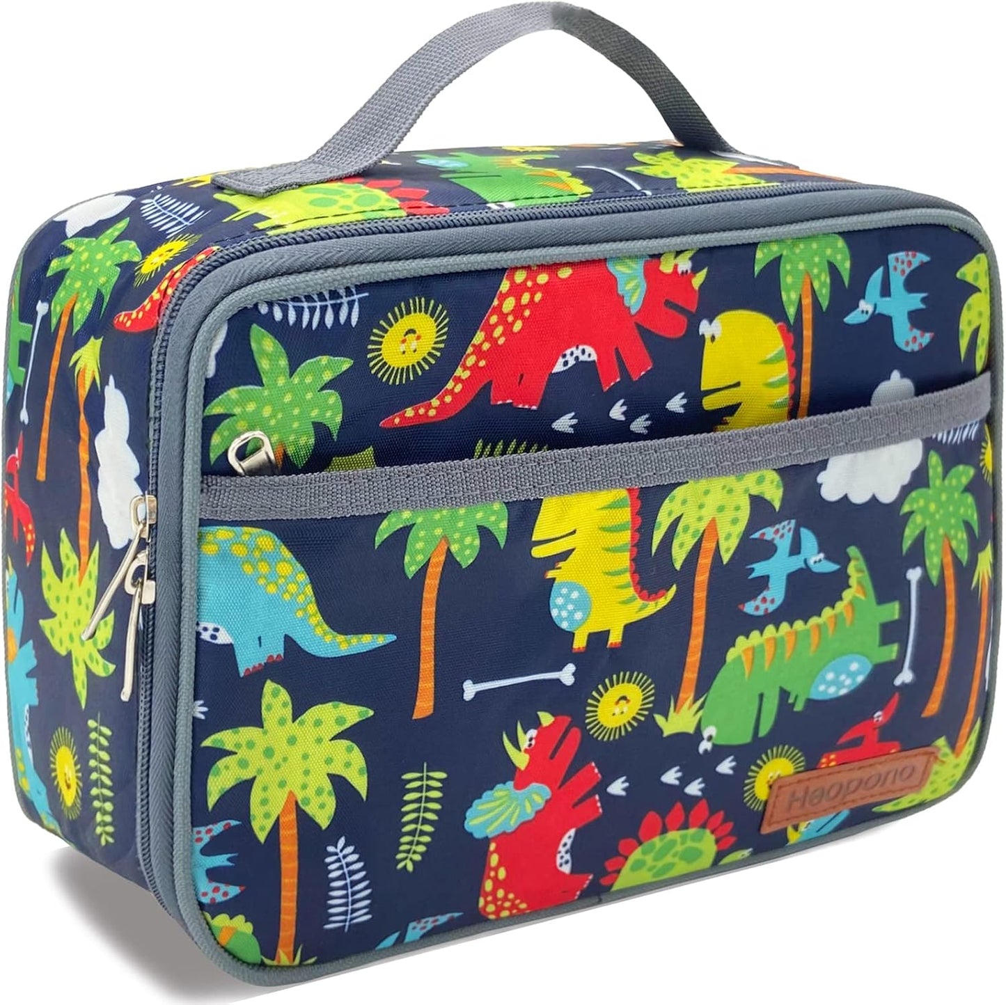 Kulle Space Lunch Box for Kids, Insulated Lunch Bag for Boys, Large Capacity Thermal Tote for School, Office, Daycare - Rocket Design, Washable & Leakproof