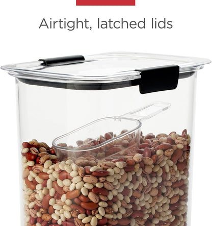 Rubbermaid Brilliance Pantry Airtight Food Storage Container, BPA-Free 7.8 Cup, Ideal for Brown Sugar - Efficient, Leak-Proof and Dishwasher-safe