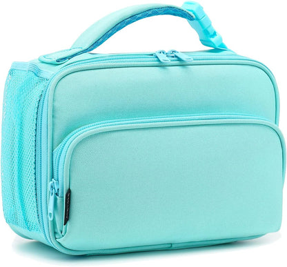 FlowFly Kids Lunch box Insulated Soft Bag Mini Cooler Back to School Thermal Meal Tote Kit for Girls, Boys, Astronaut - Colors A