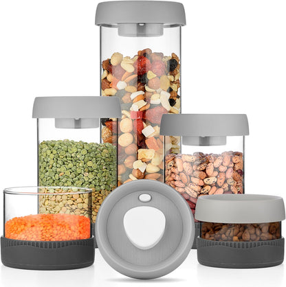 Set of 4 Stackable Space-Saving Nesting Glass Bowls with Airtight Acacia Lids for Lunch, Meal & Food Prep - Microwave & Oven-ready BPA Free Durable Heat Resistant Inert Borosilicate Glass