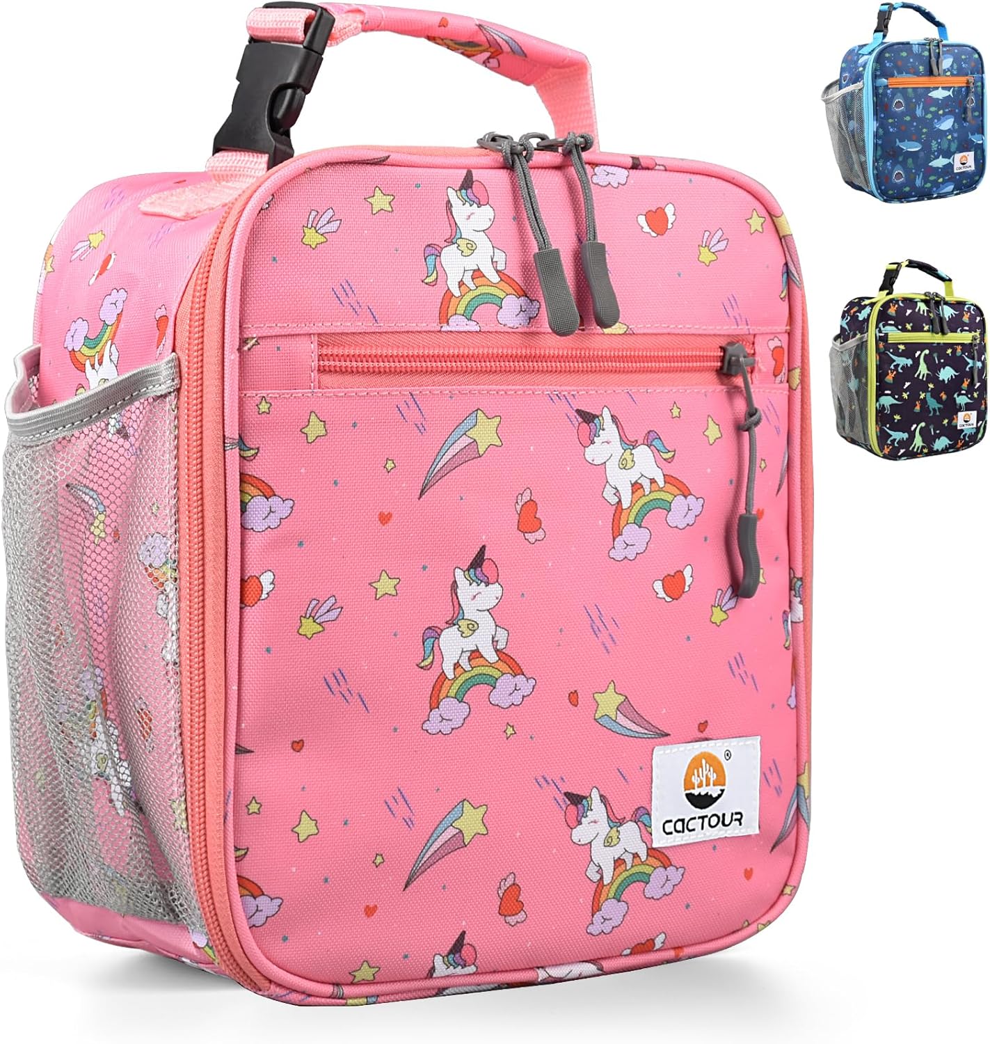 CaCTOUR Lunch Box Kids,Premium Insulated Lunchbox for Girls Boys,Soft Mini Cooler Bag Back to School Thermal Reusable Lunch Bag for Work School Picnic (Blue)