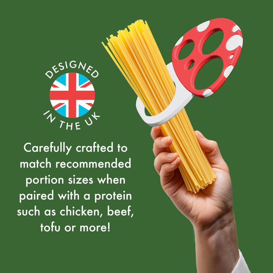 Pasta Measuring Tool - Spaghetti Measuring Tool - Portion Control - Serving Size Measurer - Quirky Mushroom Design - Fun And Unusual Kitchen Gadgets & Accessories - Home Cooking Essentials