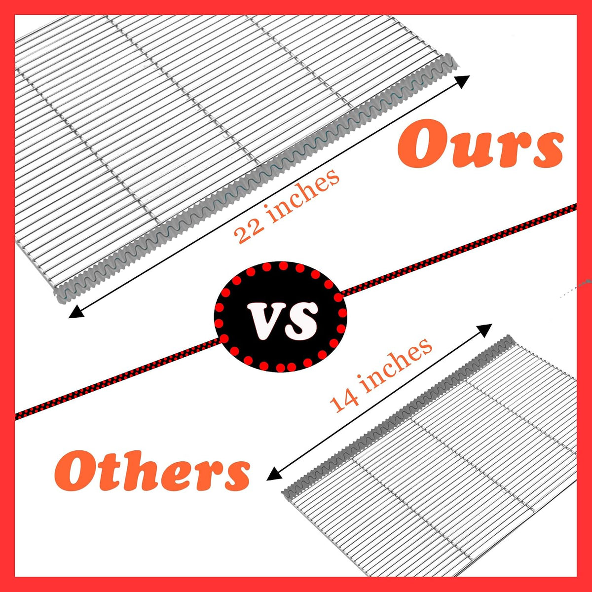 Extra Long 22 inch Silicone Oven Rack Shields Guards Oven Rack Protectors Prevents Hand and Arm Burns, Heat Resistant,Silicone, 2pcs,Gray