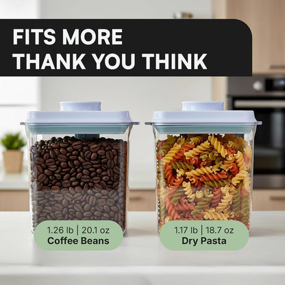 Bop Top Airtight Food Storage Containers with Lid 2 Cups / 16 oz | Kitchen Canister Sets | Air Tight Pantry Container | Pop Top Dry Food Storage Containers for Snacks, Sugar, Flour, Baking, Pasta