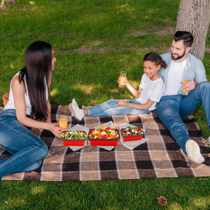 Guyuyii 4 Pack Space-Saving Collapsible Food Storage Containers with Lids | 12/17/27/40 oz Food-Grade Silicone Set for RV, Camping, Meal Prep, Small Kitchens - Microwave/Freezer/Dishwasher Safe