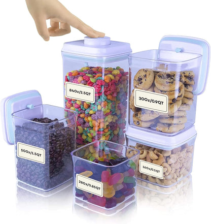 Bop Top Airtight Food Storage Containers with Lid 2 Cups / 16 oz | Kitchen Canister Sets | Air Tight Pantry Container | Pop Top Dry Food Storage Containers for Snacks, Sugar, Flour, Baking, Pasta