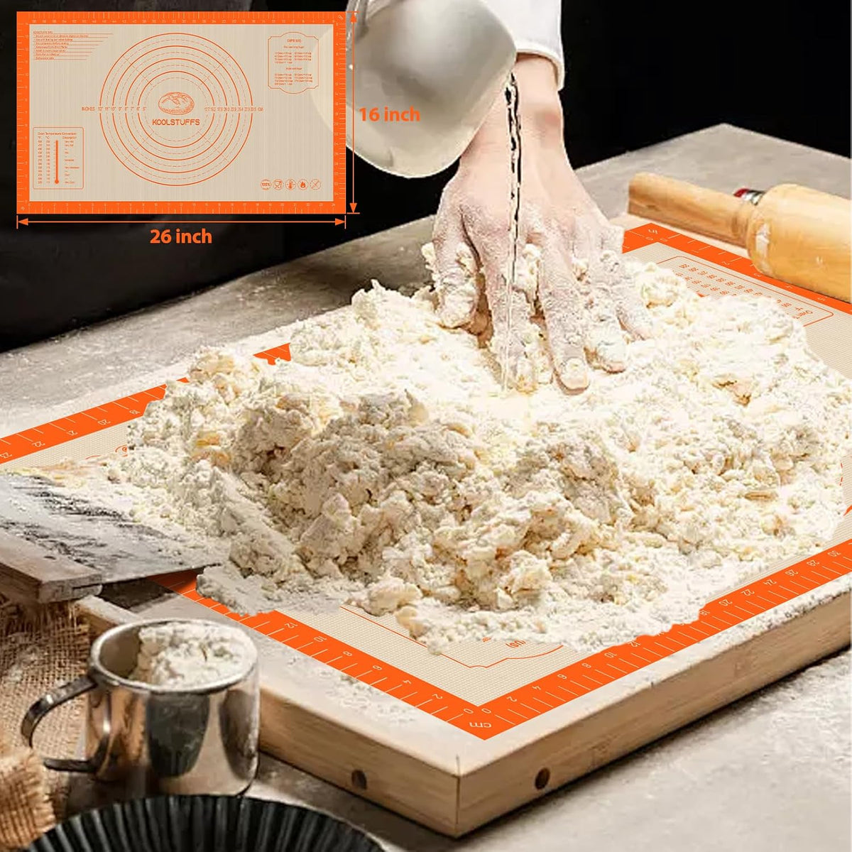 Silicone Baking Mat, Nonstick & Reusable