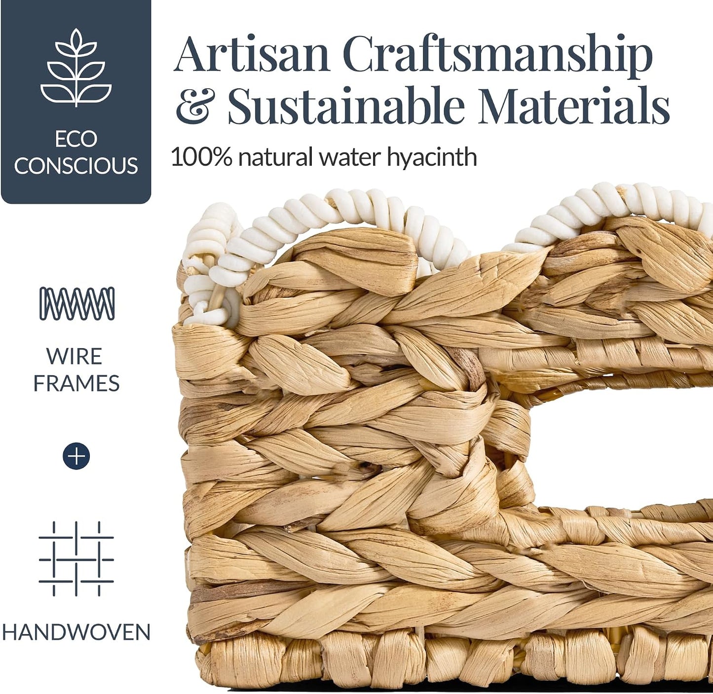 Best Choice Products 9x12 Scalloped Shelf Baskets, Woven Storage Bins, Storage Organizers for Pantry, Living Room, Bedroom, Nursery & Laundry, 4 Pack - Natural with White Trim