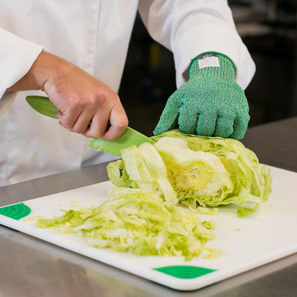 San Jamar Lettuce Knife,Green,12" L,Plastic,4" W LK200W - 1 Each