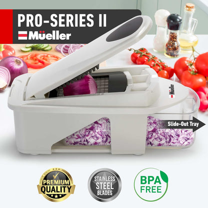MUELLER HOME Pro-Series 10-in-1 Stainless Steel Multi Vegetable Chopper