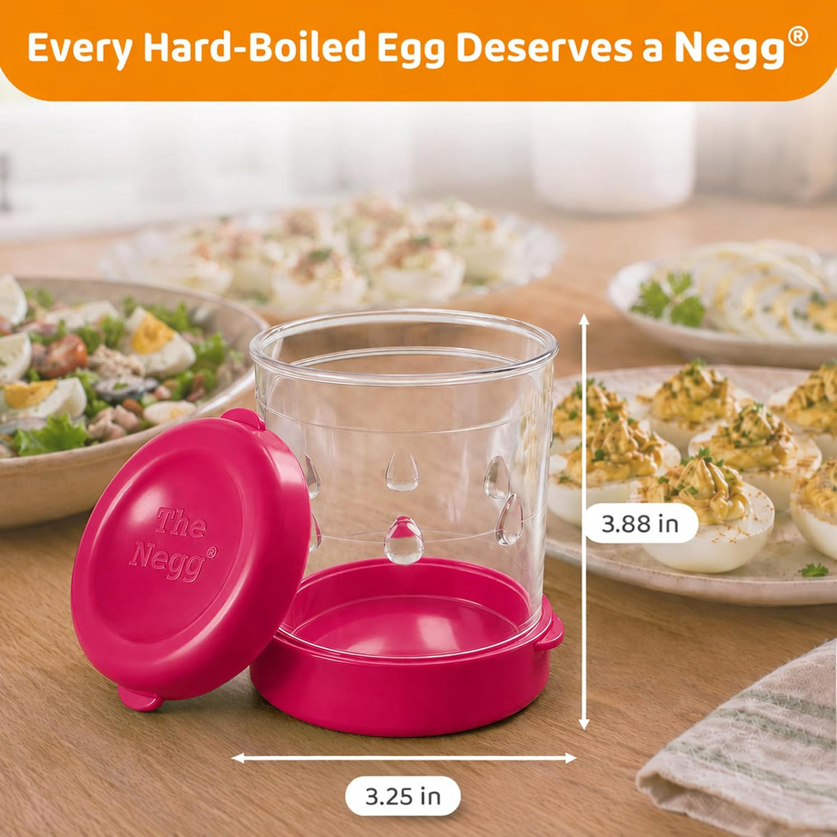 The Negg Boiled Egg Peeler - White