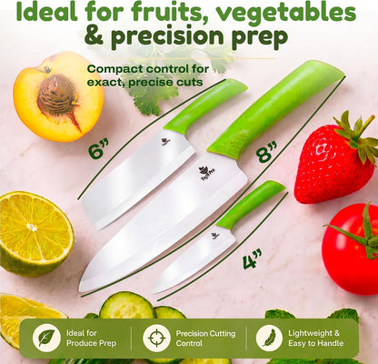 Ceramic Knife Set, 2 Piece, 6 and 4 Inch Sharp Kitchen Blades
