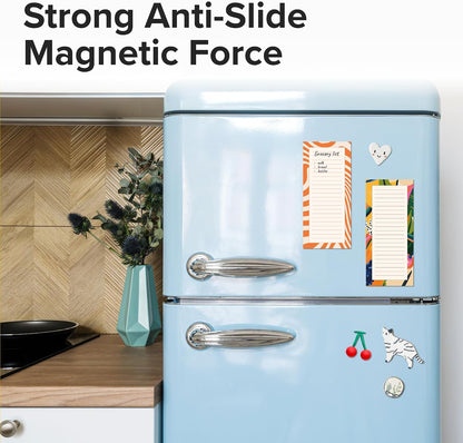 Dry Erase Magnetic Labels - Reusable Sticky Notes - Notepads for Refrigerator - Dry Erase Magnet Sheets - Blank Magnet Stickers to Write On - Magnets for Whiteboard Classroom Fridge