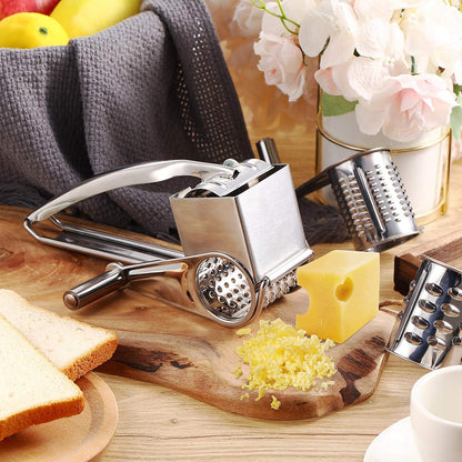 Honoson Rotary Cheese Grater Stainless Steel Handheld
