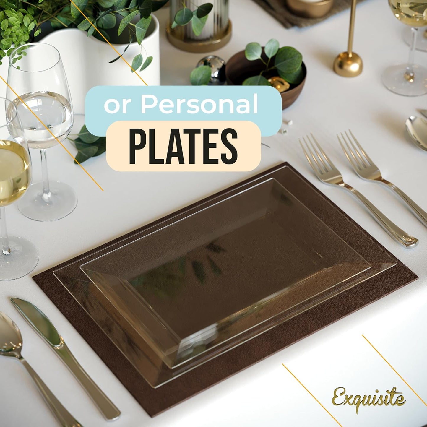 Exquisite Plastic Serving Trays For Party - 40 Pcs 7.5 Inch White Serving Platters, Plastic Trays For Food, White Tray, Food Tray Disposable Platters For Parties, Catering & Buffet