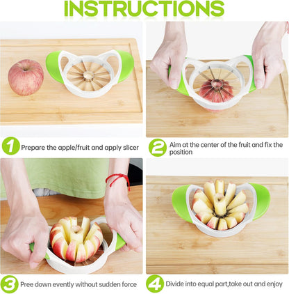 Supercenter Apple Cutter, Apple Corer and Slicer - 4.72 Inch Apple Slicer