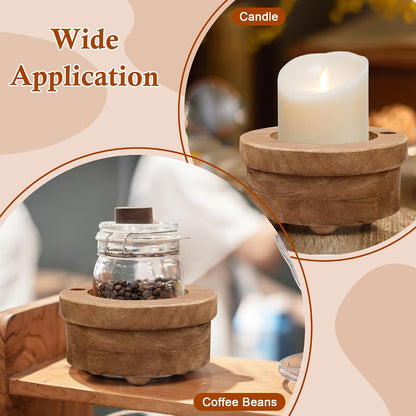 Wood Cup Holder with Marker Slot, Disposable Party Cup Holder