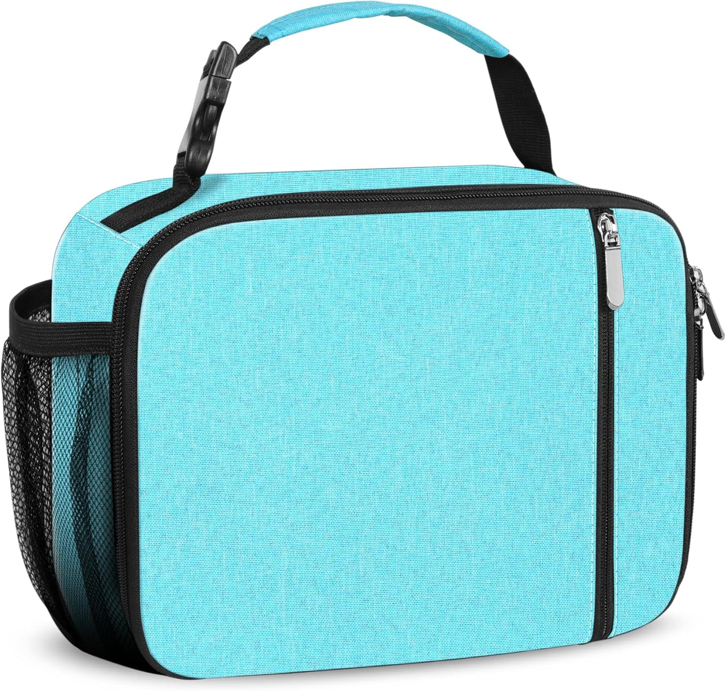 esouler Lunch Box Kids Insulated Lunch Bag for Boys & Girls Durable Children Lunchbox for School with Water Bottle Holder-Black