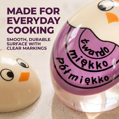 Purple Kitchen Timer Practical Reminder Color Changing Egg Timer Soft Hard Boiled Egg That Changes Color When Eggs are Ready