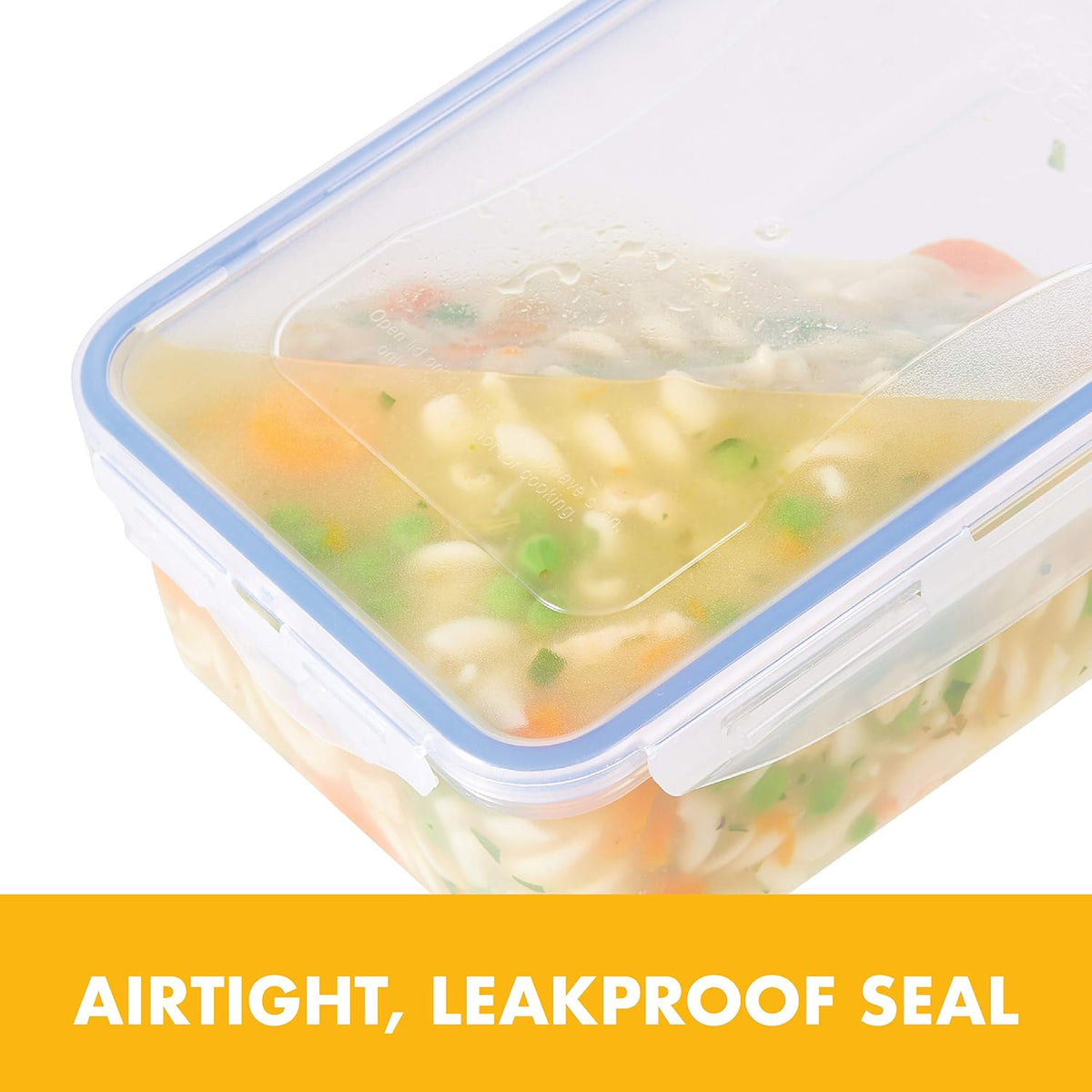 LOCK & LOCK LocknLock Easy Essentials Food Storage with Flip Lid/Airtight container, BPA Free, 10.1-Cup, Clear