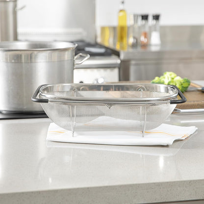 Restaurantware 6 qt Stainless Steel Over The Sink Colander
