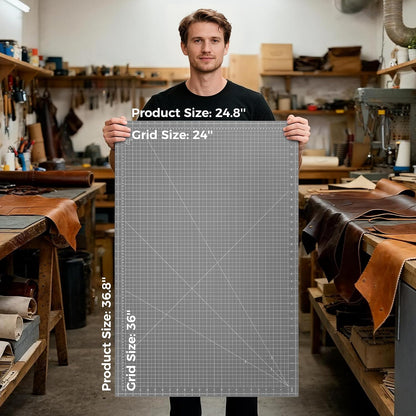 Self Healing Cutting Mat 18" x 12", A3 Double-Sided for Quilting & Sewing, Non-slip, 5-Ply Rotary Cutting Mat for Crafts Cutting Fabric Scrapbooking, and Small Modeling Projects, Anthracite Gray
