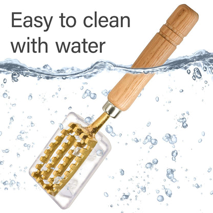 YAMASAN KYOTO UJI Brass & Wood Fish Scale Remover, Tsubame-Sanjo, Japan