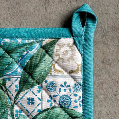 Maison d' Hermine 100% Cotton Oven Mitt & Pot Holder Set (7.5"x13" & 8"x8") - Colors C