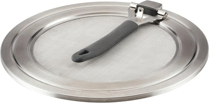 Circulon Tools and Gadgets Universal Splatter Guard Mesh Grease Cover for Pots and Pans Protects Stove, Countertop, and Kitchen from Oil when Frying, 13 Inch Splatter Guard - Stainless Steel