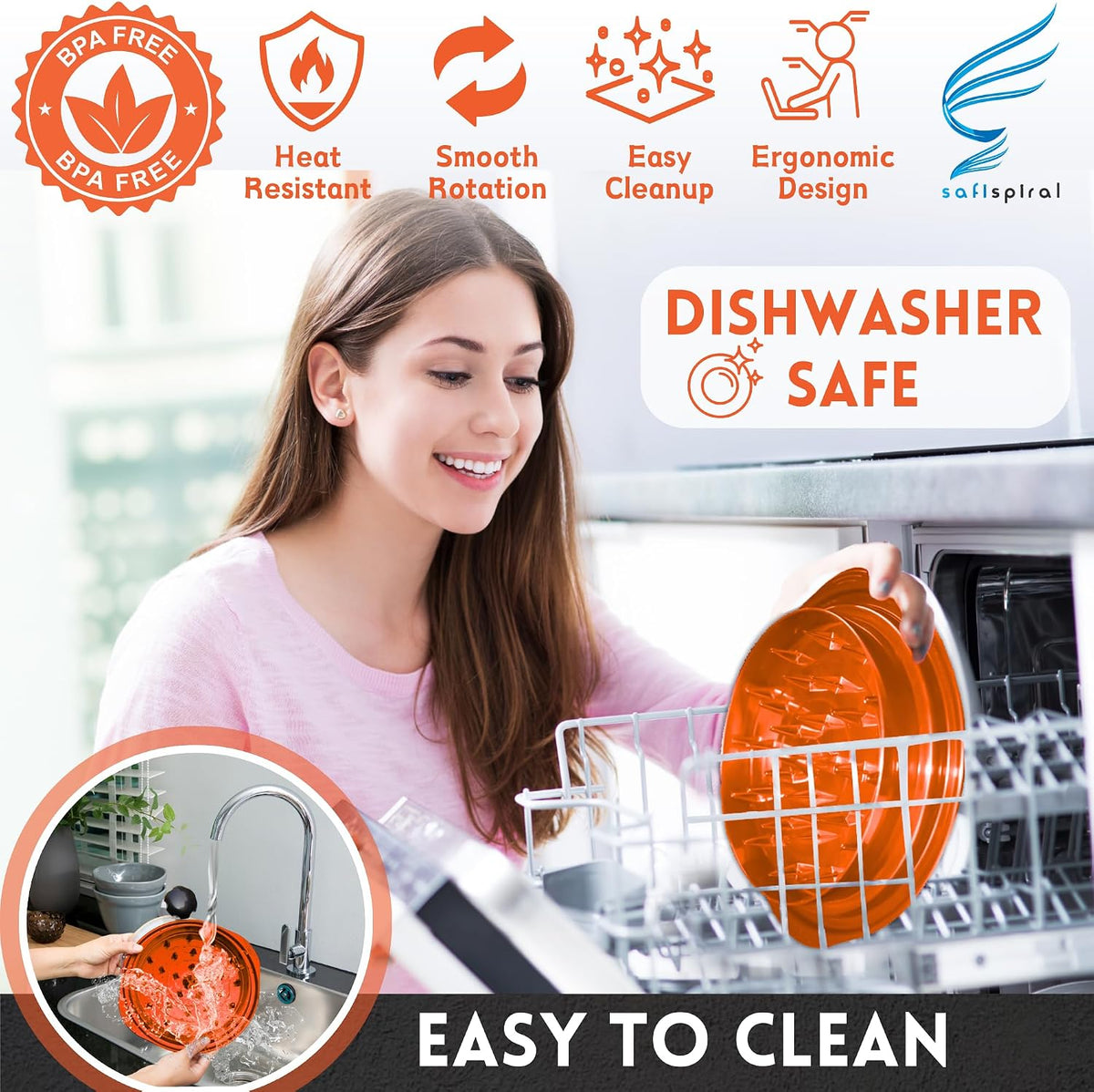 Chicken Shredder Tool Twist Large – 10.2 Inch Non Slip Meat Shredder with Removable Tray- BPA Free, Dishwasher Safe, Heat Resistant Chicken Breast Shredder with Handle & Serving Tong
