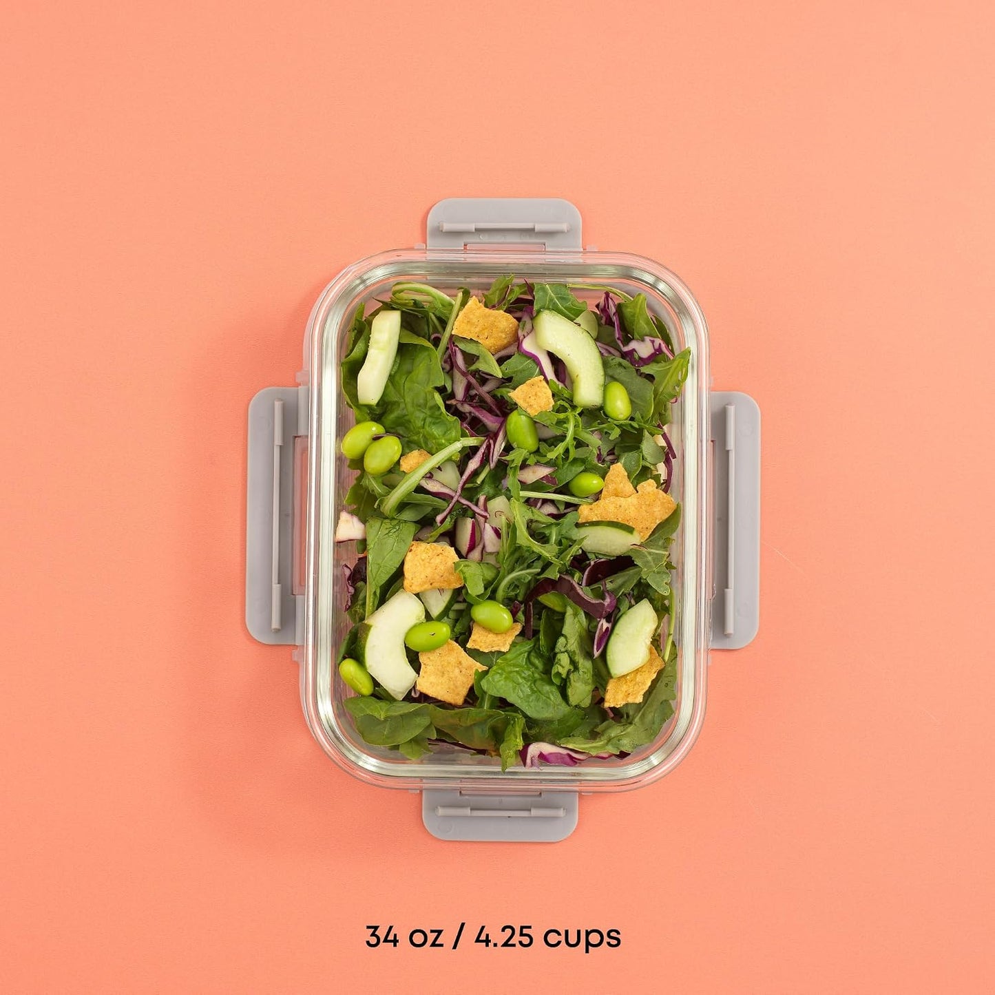 JoyJolt Glass Food Storage Containers with Lids. 5 Pack Glass Meal Prep Containers Reusable 35oz Single Compartment Airtight Container Set. Lunch Containers for Adults and Kitchen Storage Containers