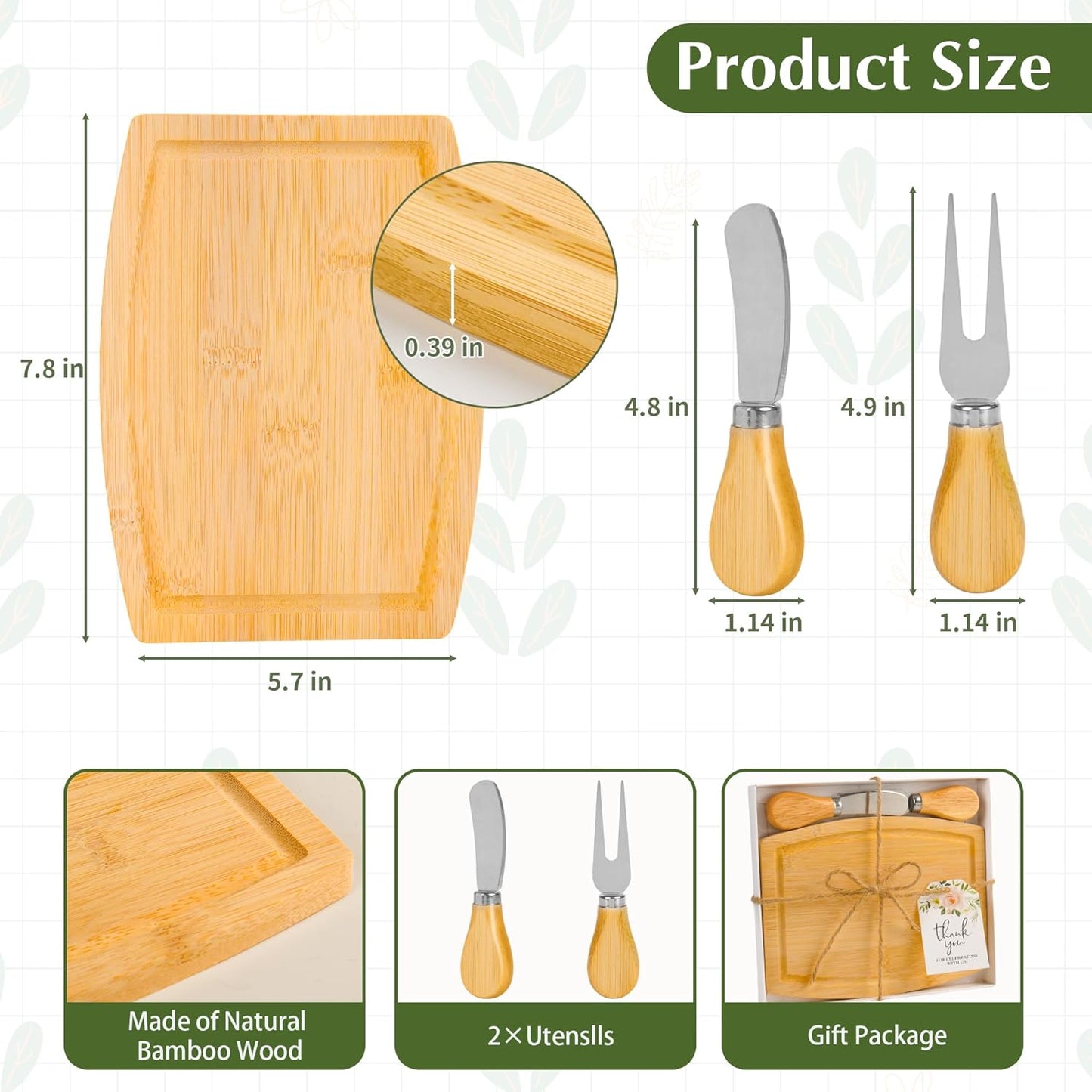 6 Set Baby Shower Prizes For Game Winners Adults,Baby Shower Wedding Favors For Guests,Bridal Shower Gifts,Bamboo Mini Cheese Boards Charcuterie Boards,Thank You Gift Bulk(Acacia, 6)