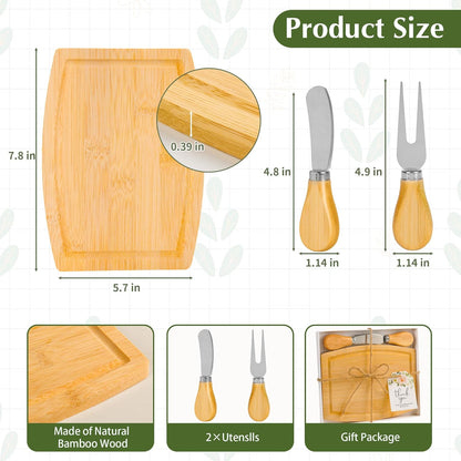 6 Set Baby Shower Prizes For Game Winners Adults,Baby Shower Wedding Favors For Guests,Bridal Shower Gifts,Bamboo Mini Cheese Boards Charcuterie Boards,Thank You Gift Bulk(Acacia, 6)