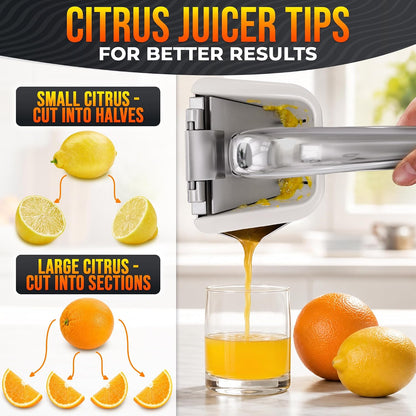 NADOBA Lemon Squeezer and Lime Squeezer, Max Extraction Citrus Hand Juicer