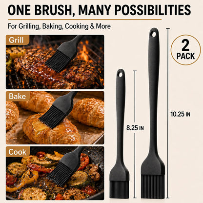 Silicone Basting Pastry Brush for Baking Bbq Spread Oil Butter