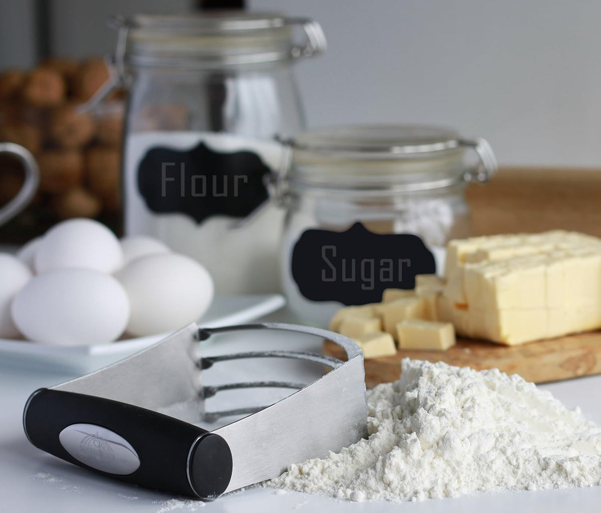 Dough Blender - Stainless Steel Professional Pastry Cutter for All Fall Baking