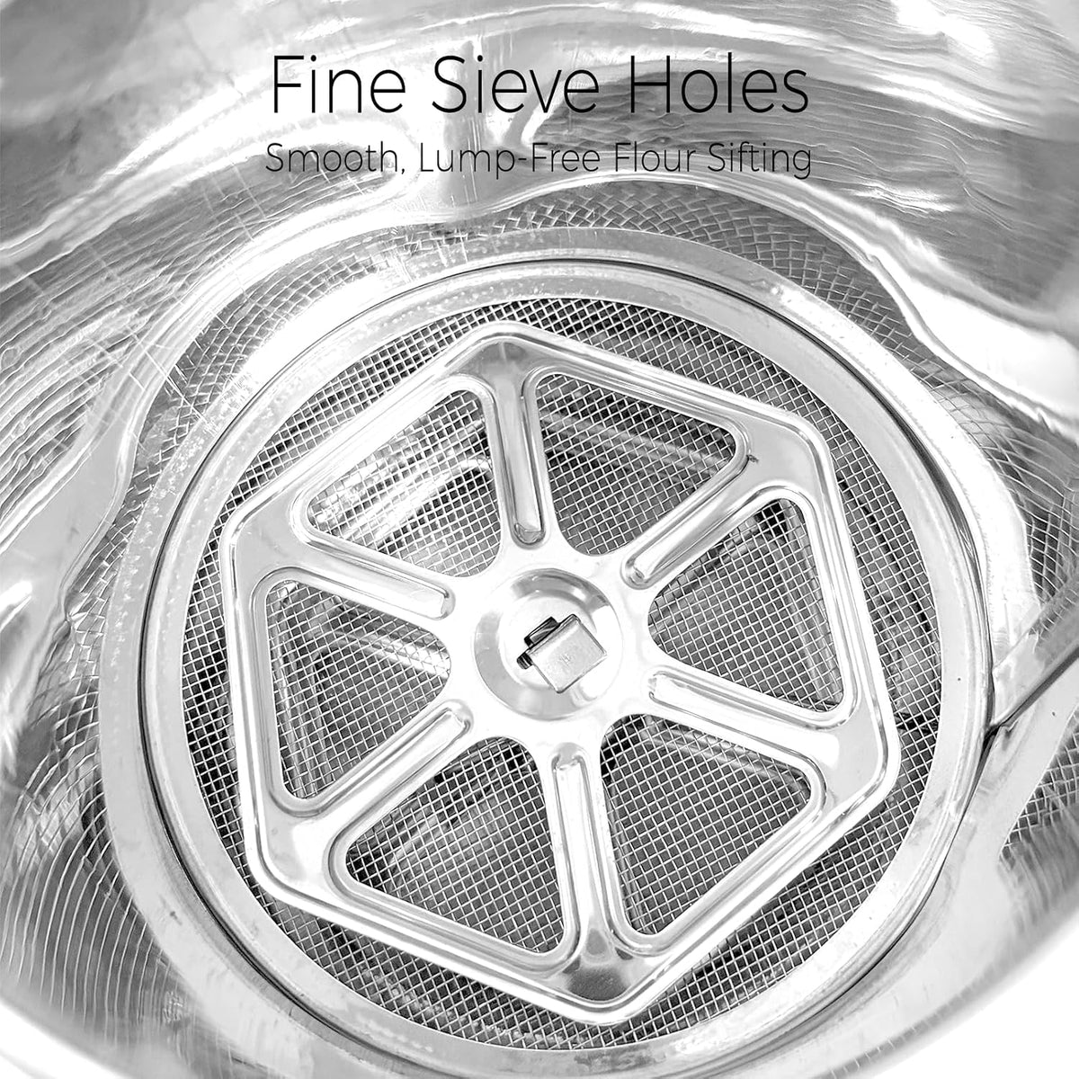 Flour Sifter,4 Cups Sifter for Baking,Powdered Sugar Shaker Duster