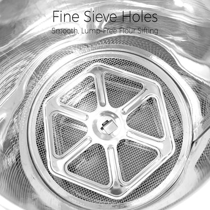 Flour Sifter,4 Cups Sifter for Baking,Powdered Sugar Shaker Duster