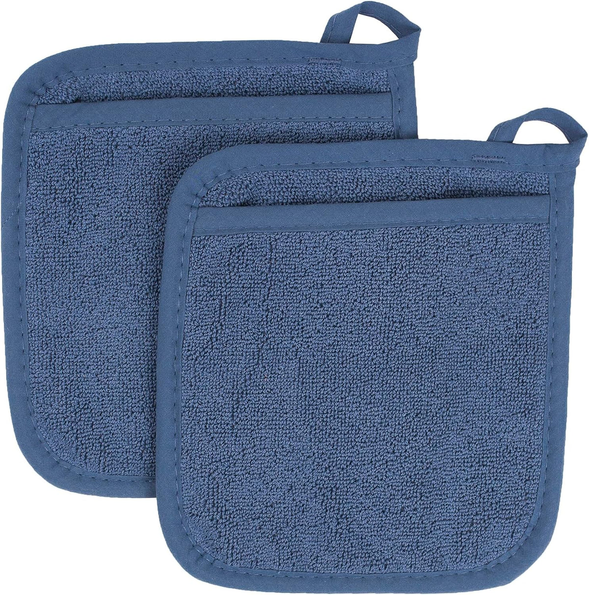 RITZ Terry Pocket Mitt & Hot Pad: Unparalleled Heat Resistant, Durable 100% Cotton – Ergonomically Designed for Optimal Grip – Easy-Care Machine Washable –, Federal Blue