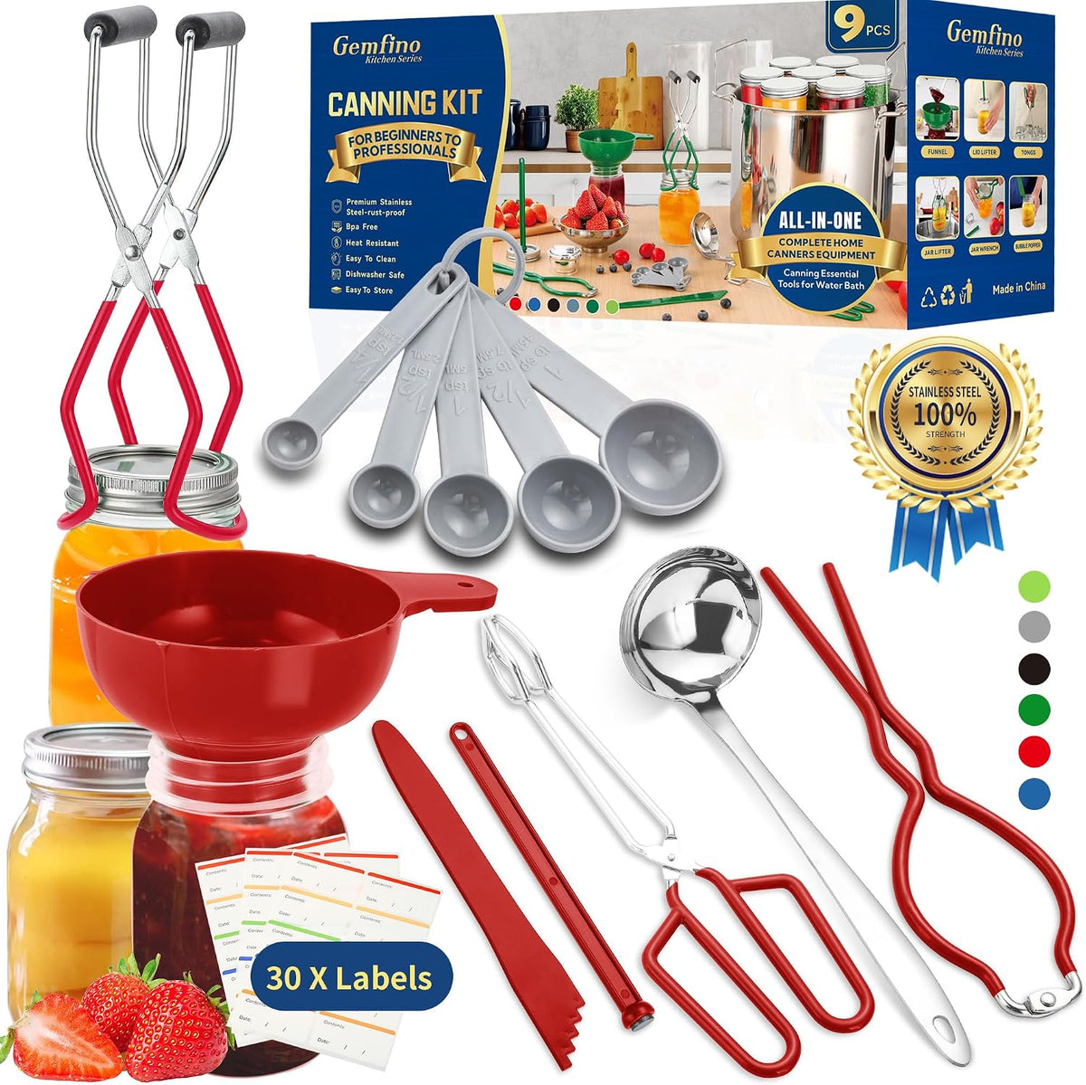 Canning Supplies Starter Kit,Canning Kit Set for Beginners