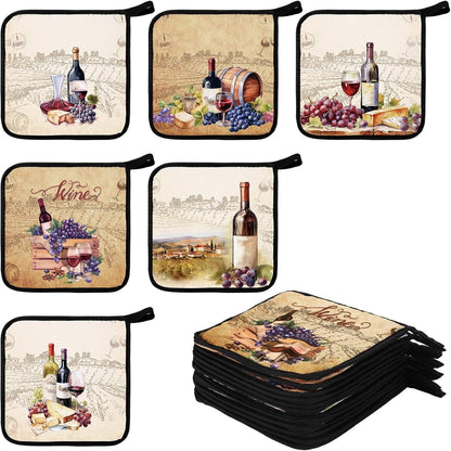 Bencailor 12 Pcs Christmas Wildflower Pot Holders with Pocket