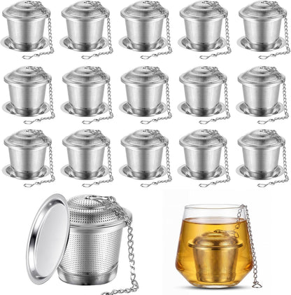 Zopeal Tea Infuser Stainless Steel Strainer with Chain, Medium